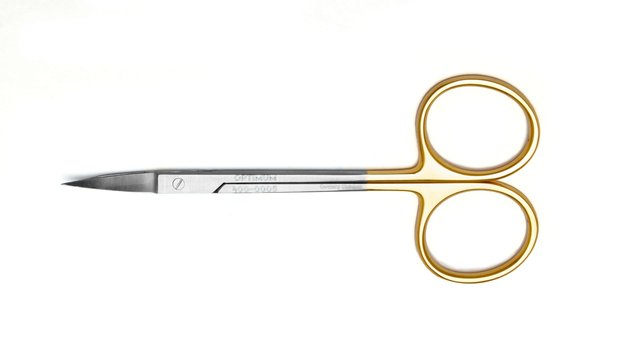 Scissor, Iris, Curved, TC, 4.5″